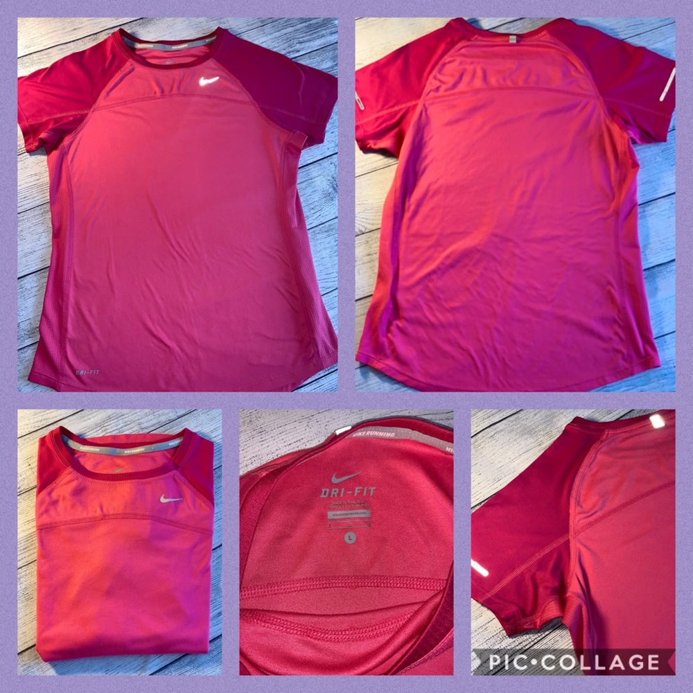 Nike Dri-Fit Running Top Reflective EUC girls L